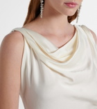 Victoria Beckham Posy draped crêpe satin gown