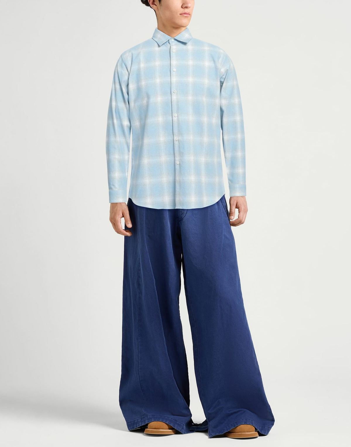 Theory Mens Shirt Sky in Blue