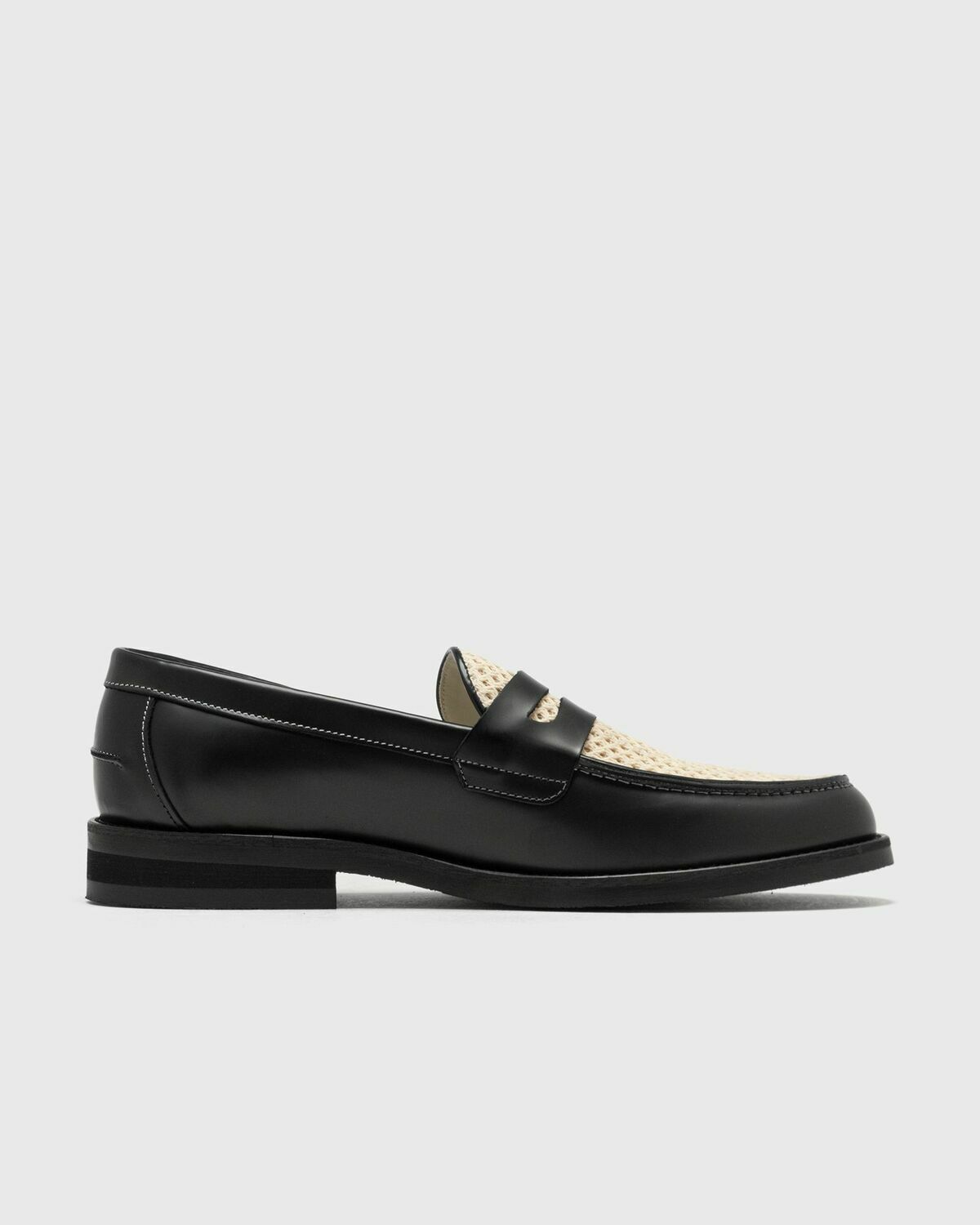 Duke & Dexter WILDE RATTAN LOAFER Black Mens Casual Shoe