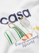 Casablanca - Equipement Sportif Logo-Print Organic Cotton-Jersey T-Shirt - White