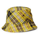 BURBERRY - Reversible Checked Wool-Blend Twill Bucket Hat - Neutrals