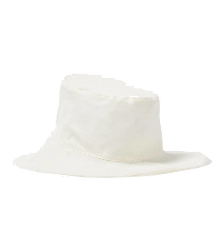 Photo: The Row Sofia silk bucket hat