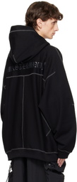 mastermind JAPAN Black Boxy Fit Stitching Hoodie