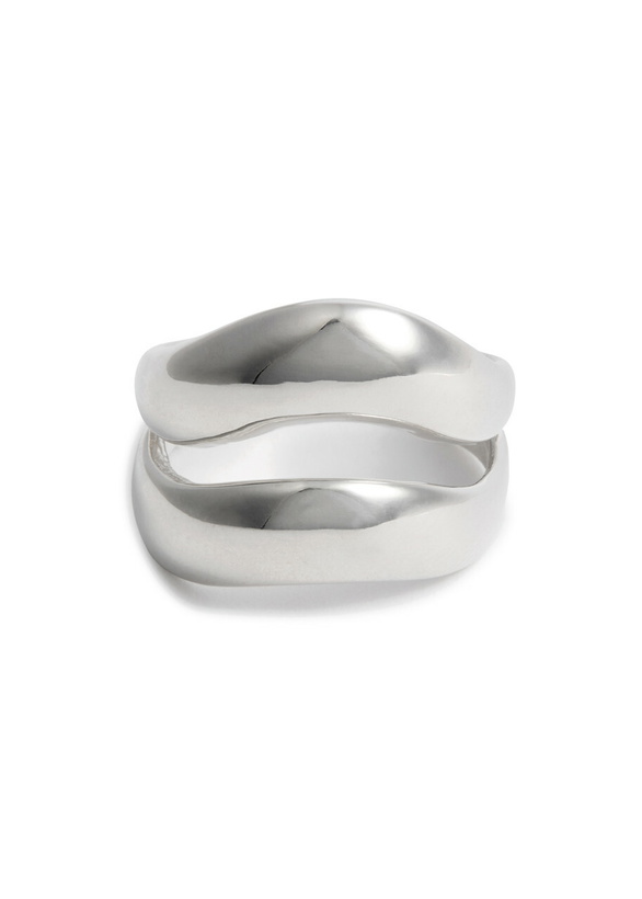 Photo: Agmes Double Wave Sterling Silver Ring