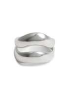 Agmes Double Wave Sterling Silver Ring
