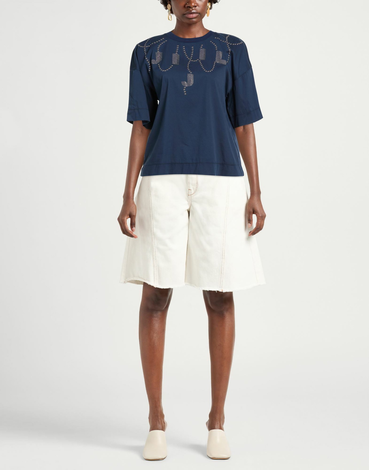 Jijil Womens Top in Navy
