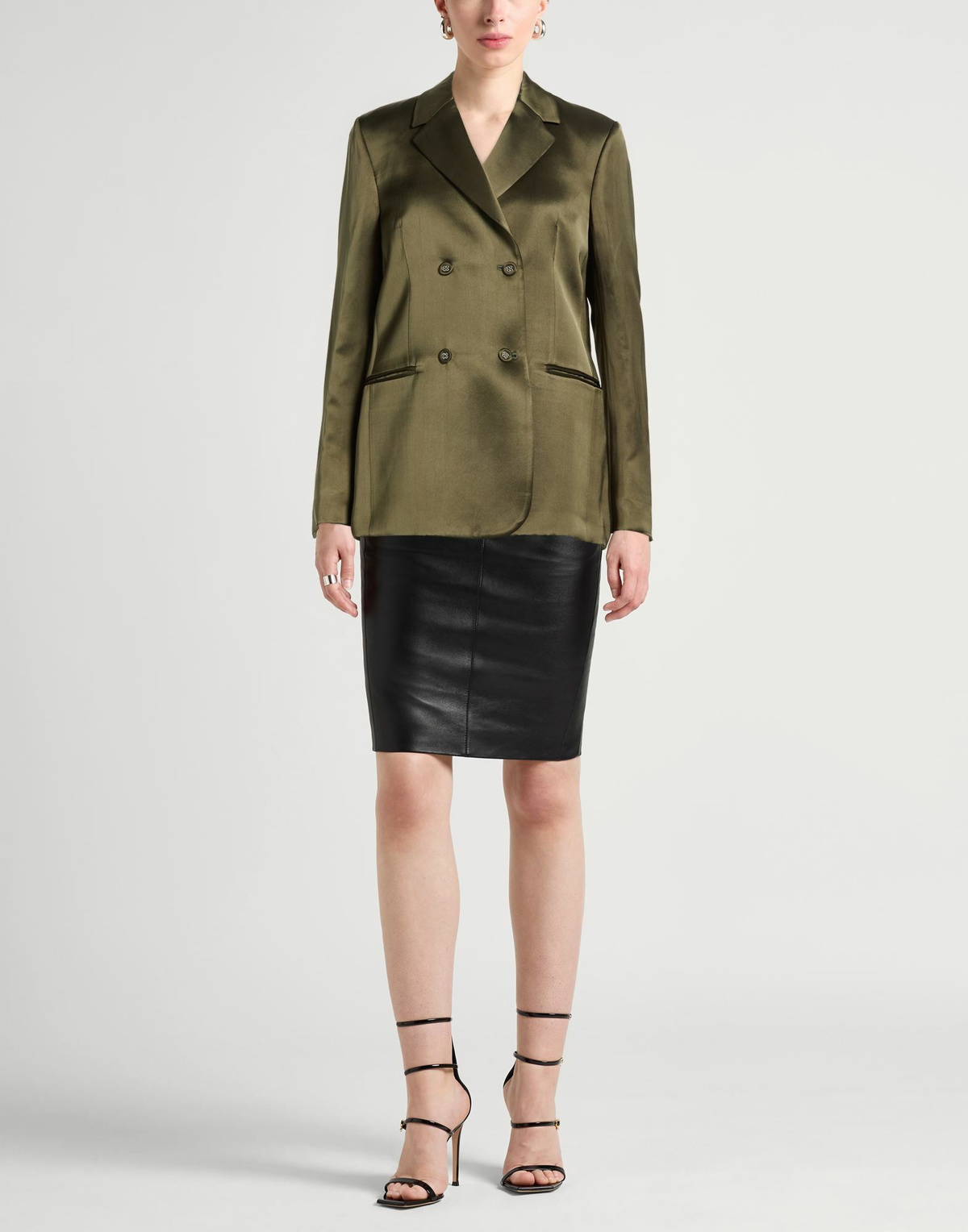 Officine Générale Womens Blazer Dark in Green