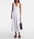 Polo Ralph Lauren Crocheted linen midi dress