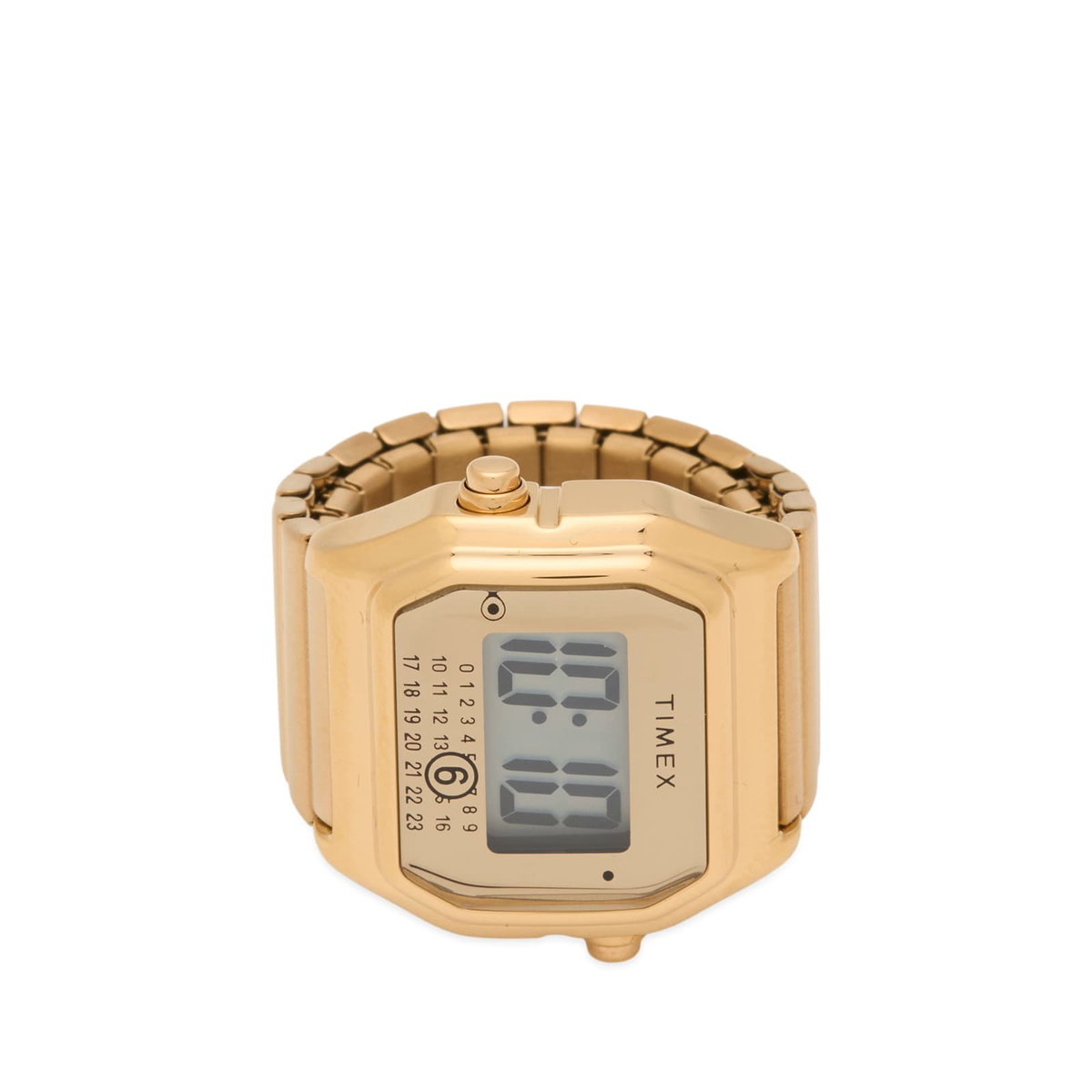Timex x MM6 T80 Gold-Tone Ring Watch - S/M in Gold Timex