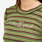 Collina Strada Women's Rhinestone Cardio Crew Sweat in Teddy Stripe