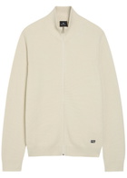PS Paul Smith Waffle-knit Cotton Cardigan Ecru
