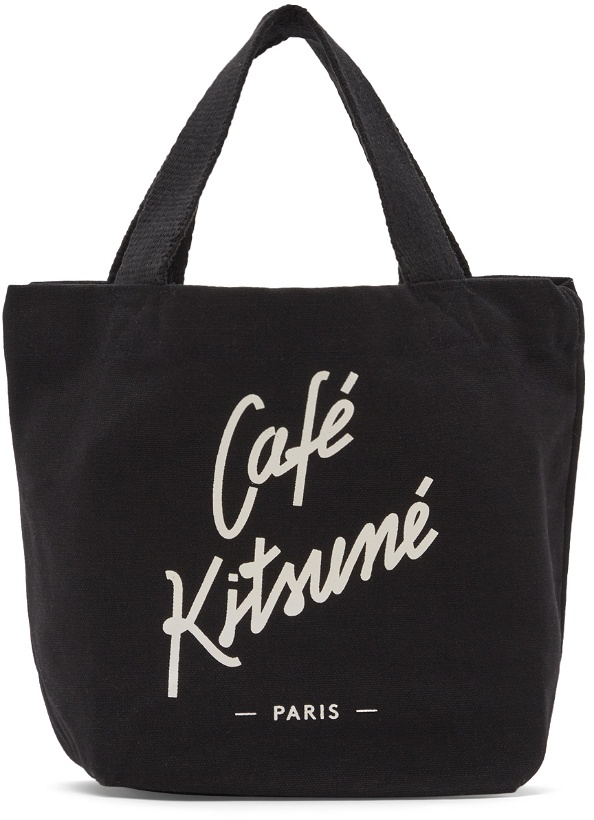 Photo: Maison Kitsuné Black 'Café Kitsuné' Mini Tote