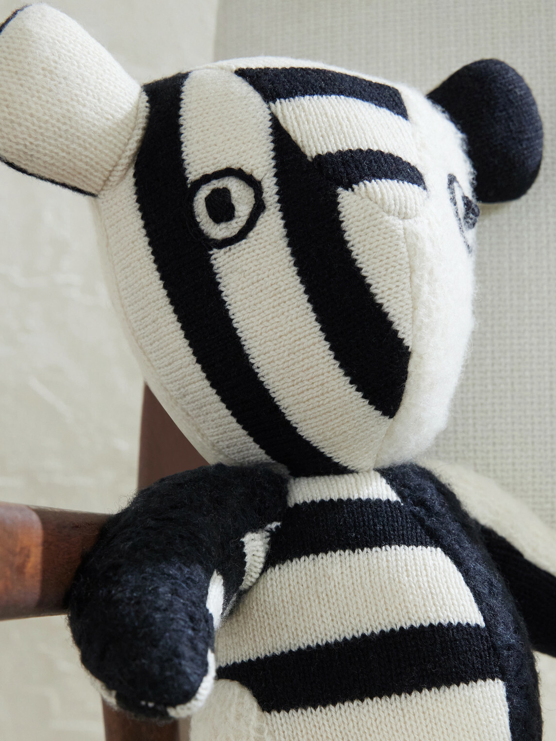 The Elder Statesman - Elder Striped Cashmere Teddy Bear