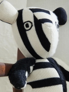 The Elder Statesman - Elder Striped Cashmere Teddy Bear