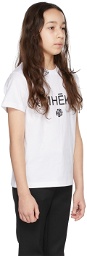 KIMHĒKIM Kids White Logo Rose T-Shirt