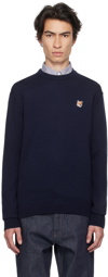 Maison Kitsuné Navy Fox Head Sweater