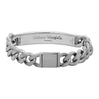 Maison Margiela Silver and Black ID Bracelet