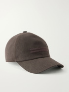 Zegna - Oasi Logo-embellished Linen Cap - Brown