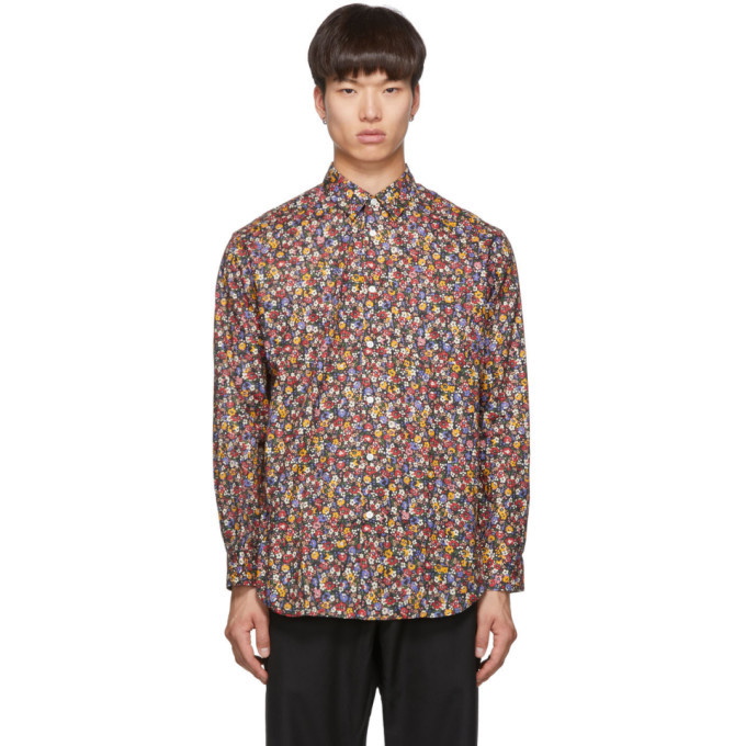 Photo: Comme des Garcons Shirt Multicolor Poplin Flower Print Shirt