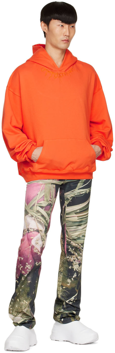 Ottolinger Orange Cotton Hoodie