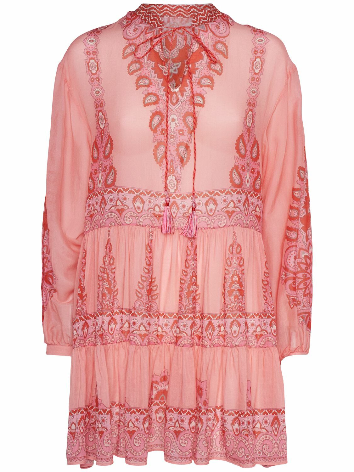 ETRO Printed Cotton & Silk Mini Dress Etro