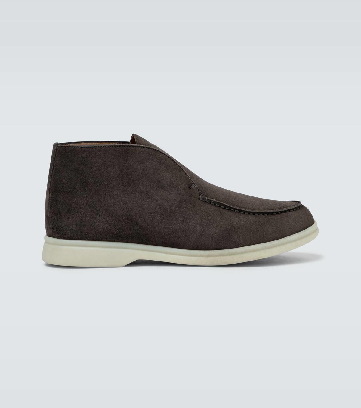 Loro Piana Suede Open Walk ankle boots