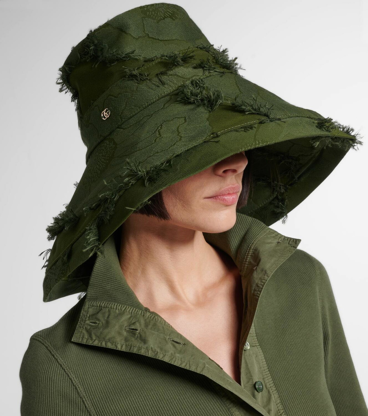 Gucci Double G distressed canvas bucket hat Gucci