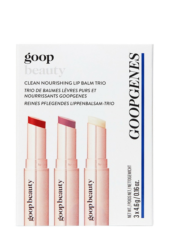 Photo: Goop Clean Nourishing Lip Balm Trio - Clear, Tomato & Peony