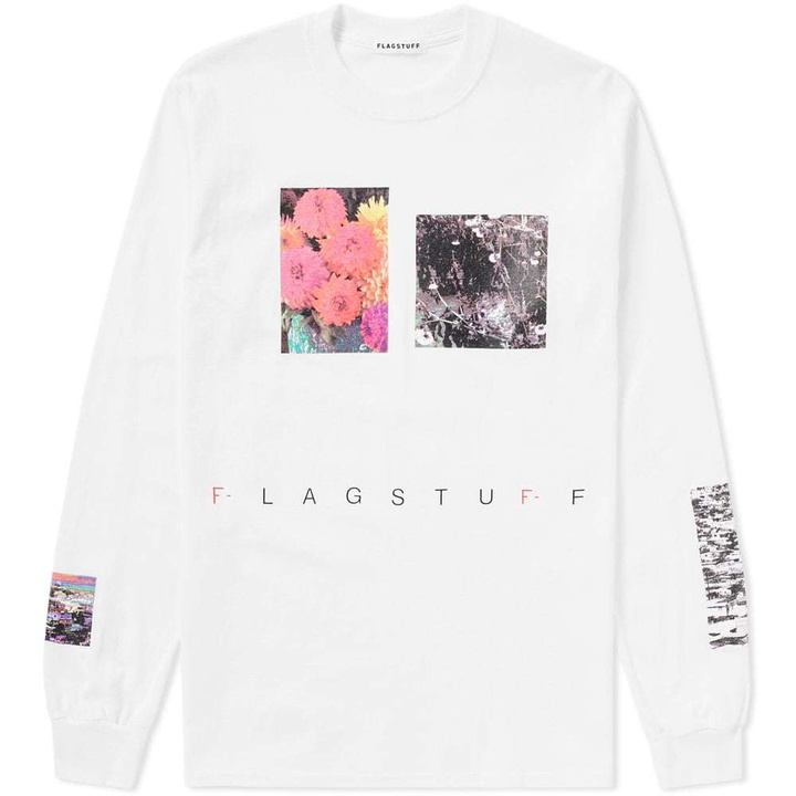 Photo: FLAGSTUFF Long Sleeve Flower Tee White