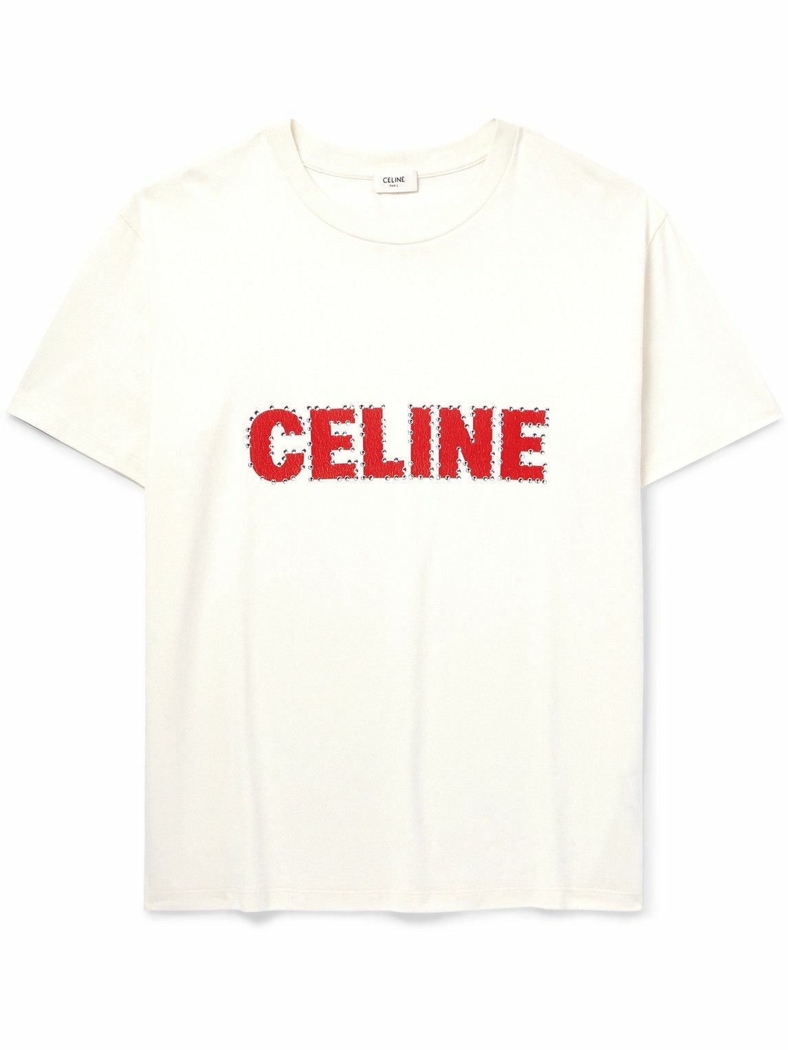 CELINE ロゴtシャツ CELINE Logo-Print Cotton-Jersey T-Shirt for Men | MR PORTER