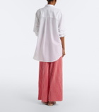 Montce Gingham seersucker wide-leg pants