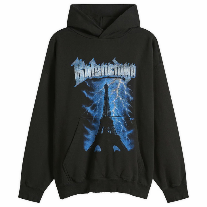 Photo: Balenciaga Men's Metal Merch Paris Hoodie in Black