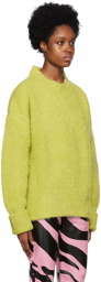 The Attico Green Embroidered Sweater