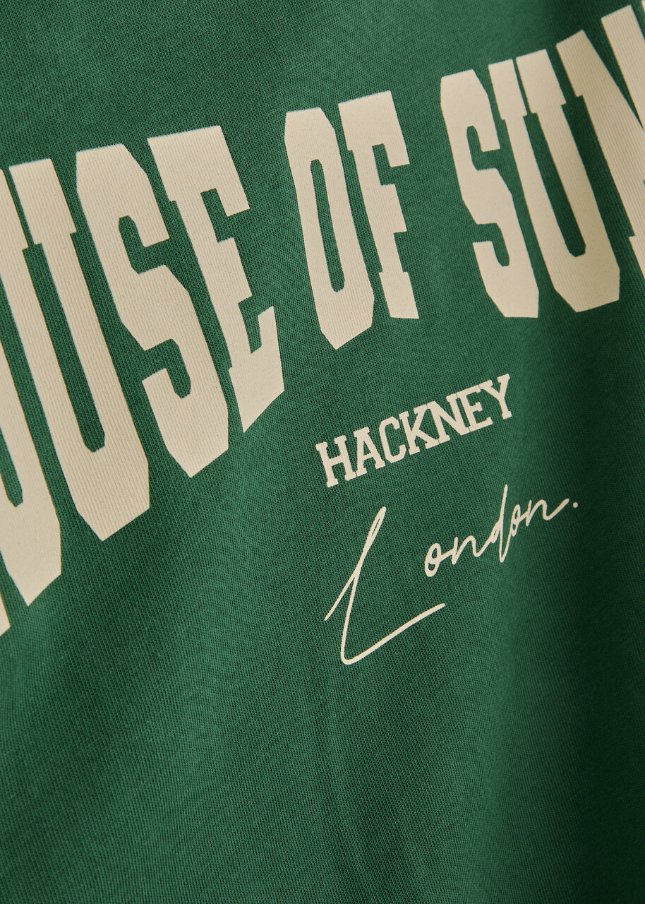 House OF Sunny Hackney Logo-print Cotton T-shirt Green