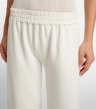 The Row Ozias cotton and silk cropped sweatpants