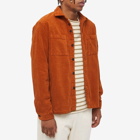 Wax London Men's Whiting Penn Cord Overshirt in Caramel