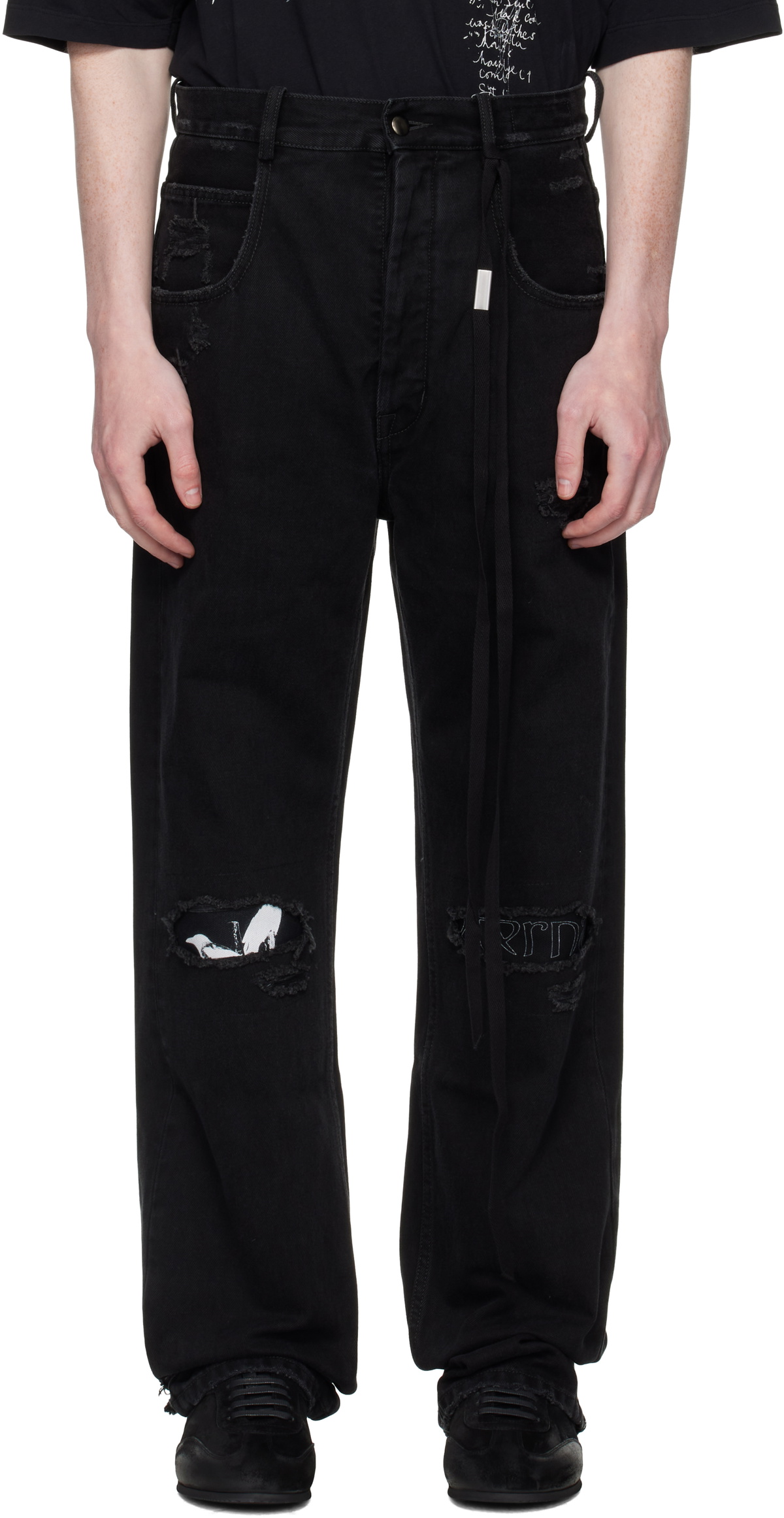 Ann Demeulemeester Black Florimond Cargo Pants Ann