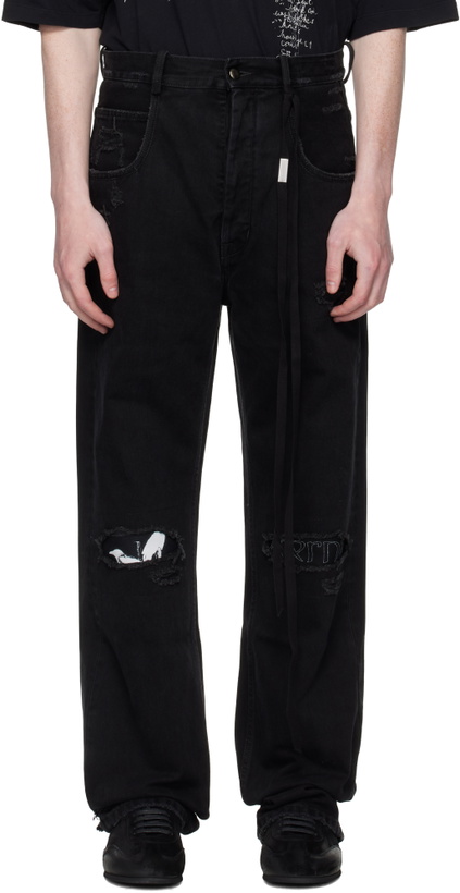 Photo: Ann Demeulemeester Black Ronald 5 Pocket Comfort Jeans
