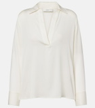 Vince Silk-blend blouse