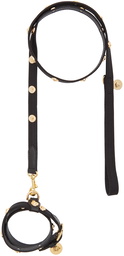 Versace Black Medusa Collar & Leash Set