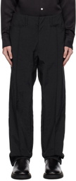 Factor's Black Pinched Seam Trousers