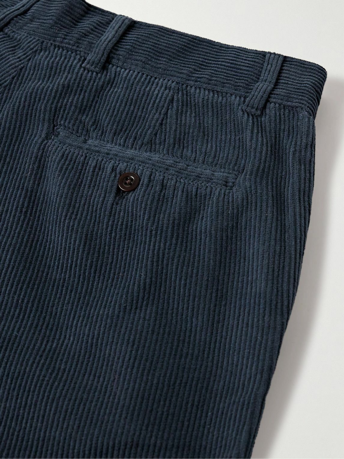 Portuguese Flannel - Straight-Leg Cotton-Corduroy Trousers - Blue ...