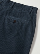 Portuguese Flannel - Straight-Leg Cotton-Corduroy Trousers - Blue