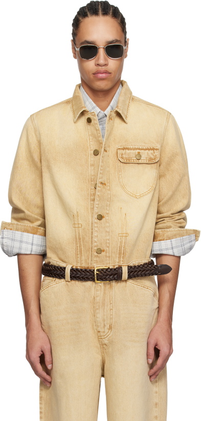 Photo: Carter Young Beige David Denim Jacket
