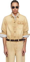 Carter Young Beige David Denim Jacket