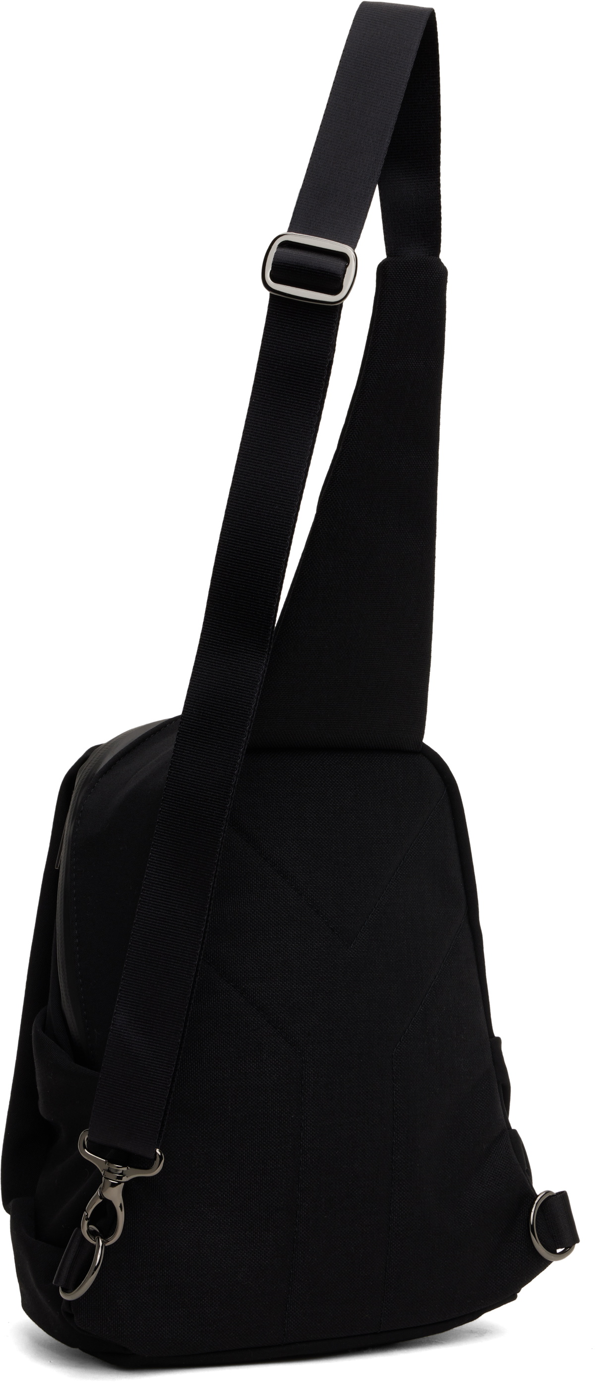 WOOL GABARDINE/NYLON TUCK SLING BAG – THE SHOP YOHJI YAMAMOTO