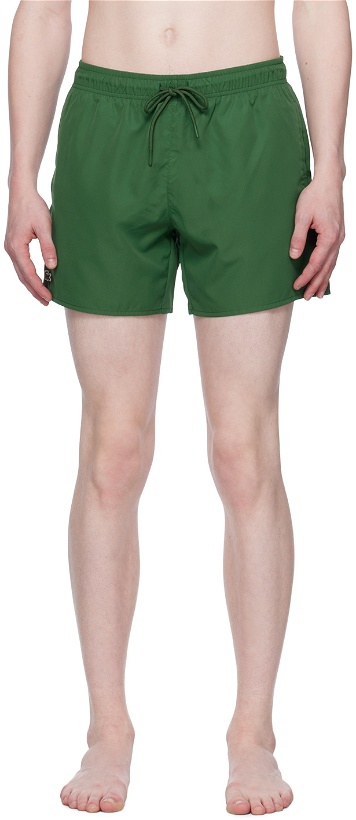 Photo: Lacoste Green Patch Swim Shorts