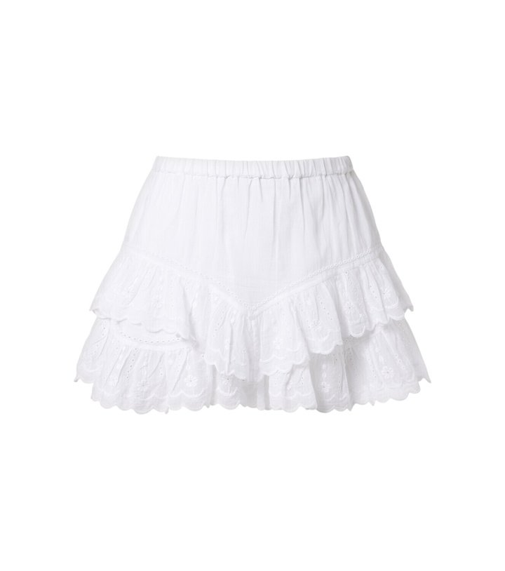 Photo: Marant Etoile Jocadia broderie anglaise cotton shorts