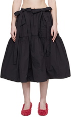 Cecilie Bahnsen Black CBcai Midi Skirt