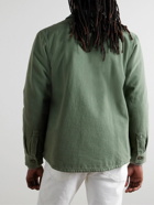 A.P.C. - Alessio Padded Cotton-Twill Shirt Jacket - Green